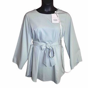 Veiled Collection New York Dress Tie Front Midi Nadia Everyday Cucumber Size XL